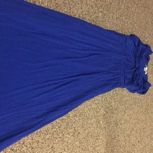 Cobalt blue maternity maxi dress